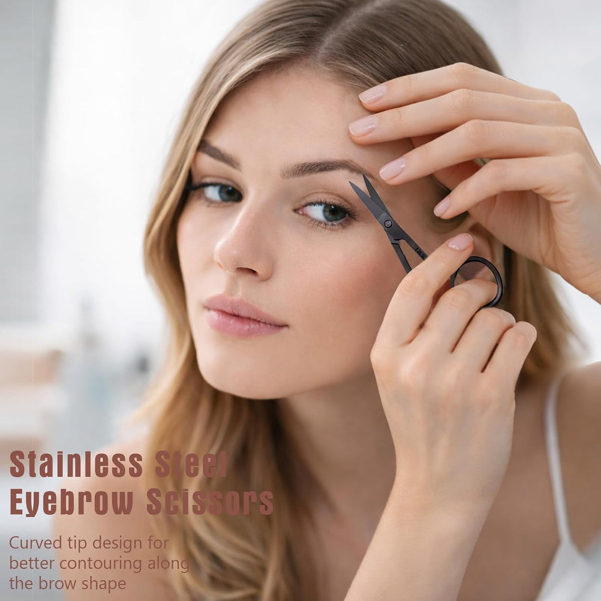 Eyebrow Grooming Kit, 5-in-1 with Razor, Scissors and Tweezers