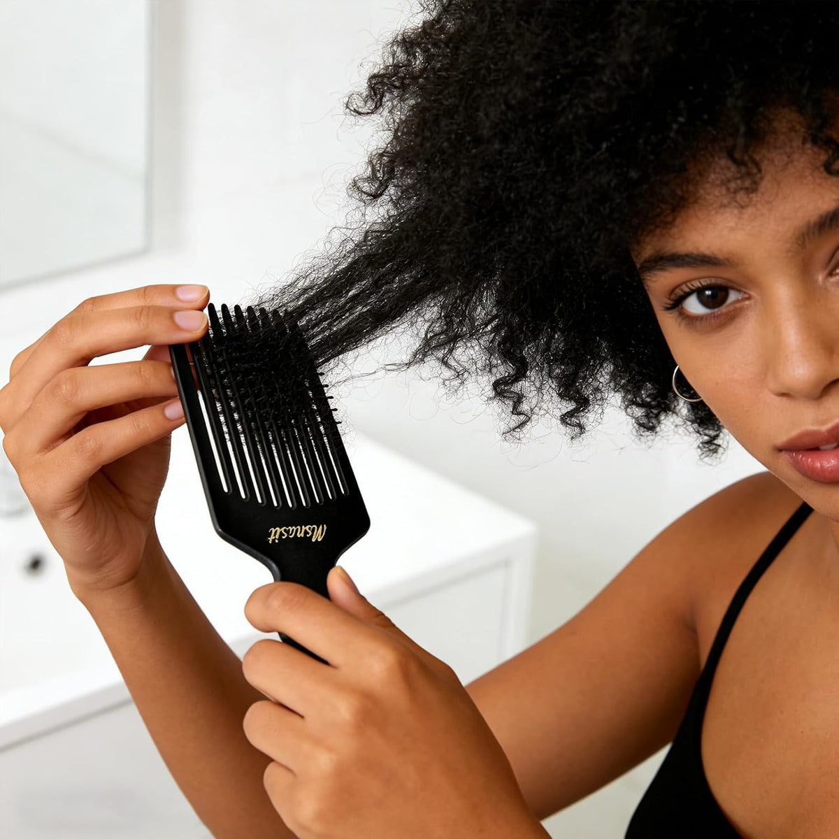 Wide Tooth Detangling Hair Pick Comb for Curly Hair
