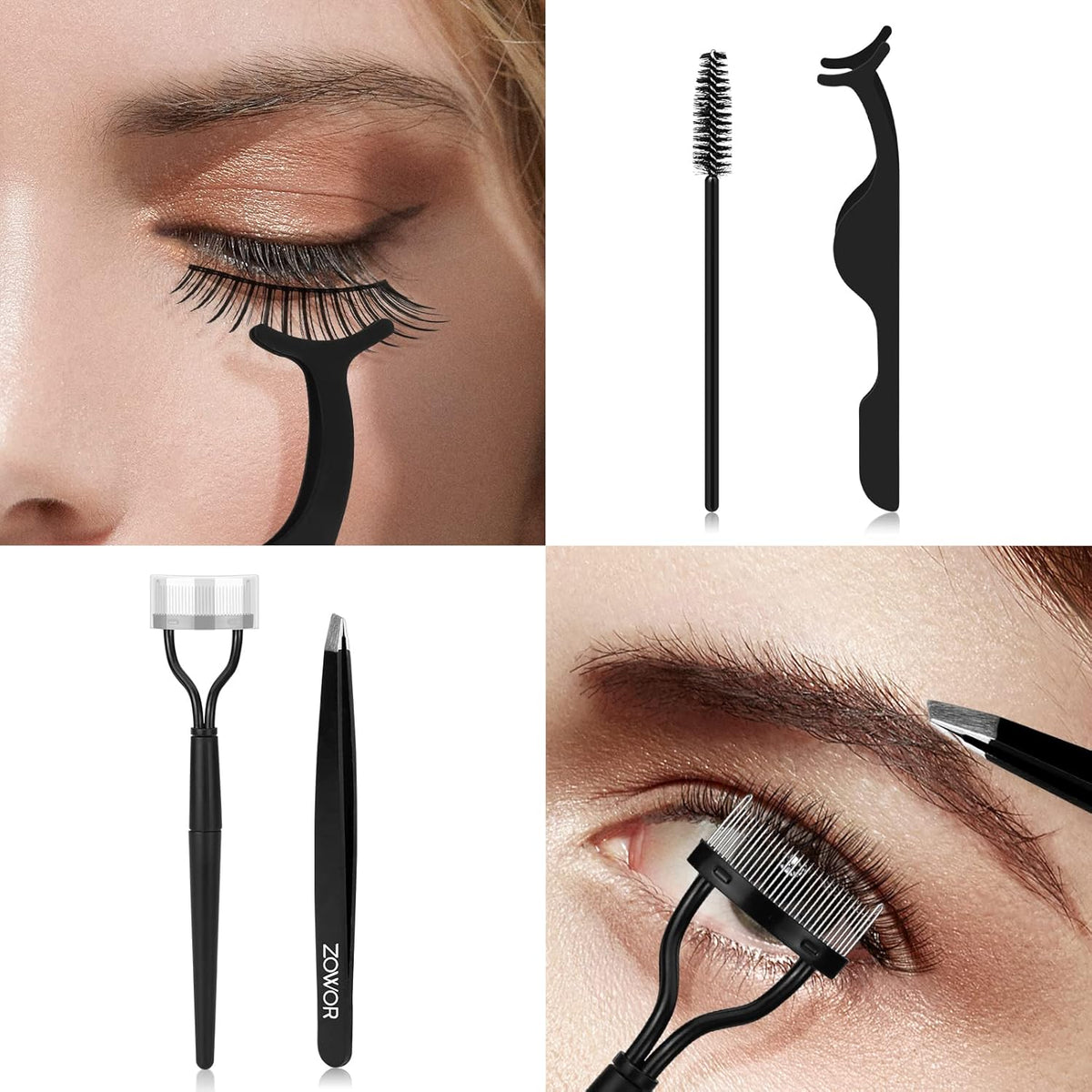 Eyelash Curler, Curved Lash Curler Kit for Natural Lift, Blue