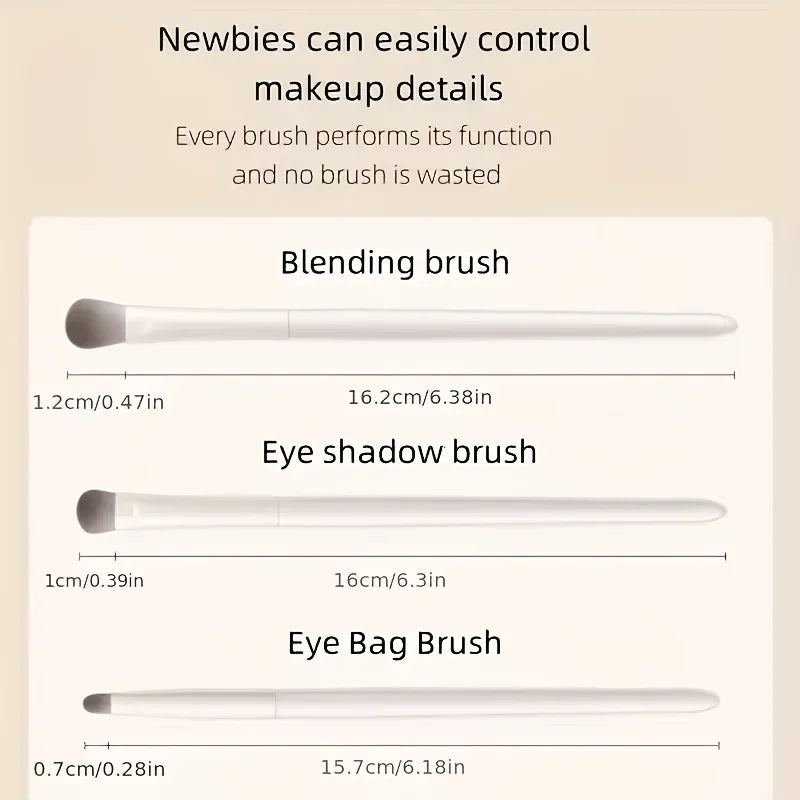 5-Piece Travel Eye Makeup Brush Set