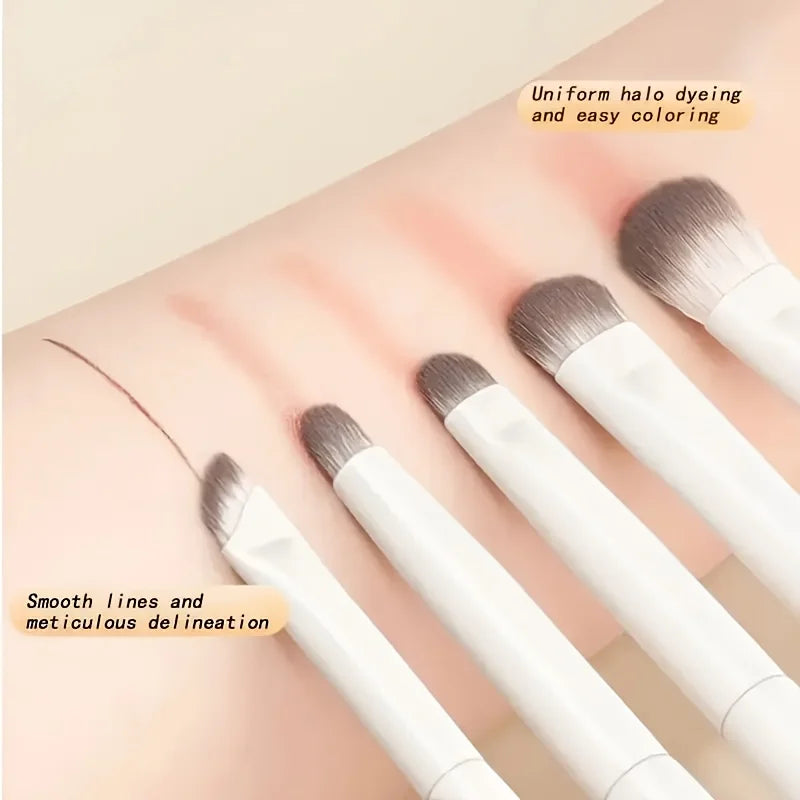 5-Piece Travel Eye Makeup Brush Set