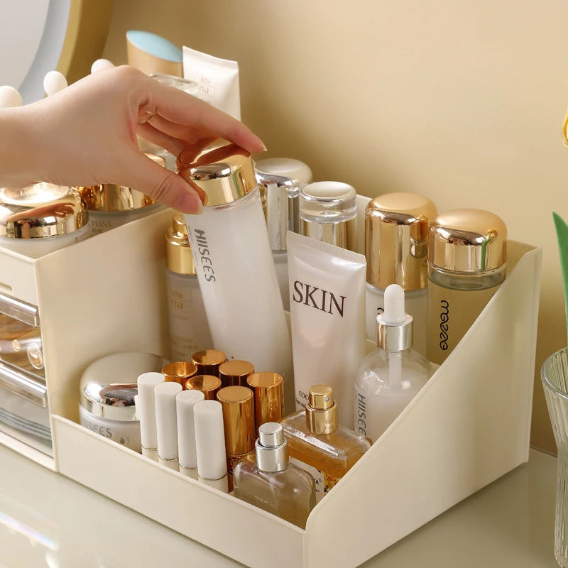 Desktop Cosmetic Organizer with Drawers