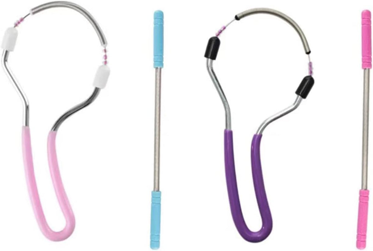 Facial Hair Remover Spring Epilator Tool Set, 4 Pieces