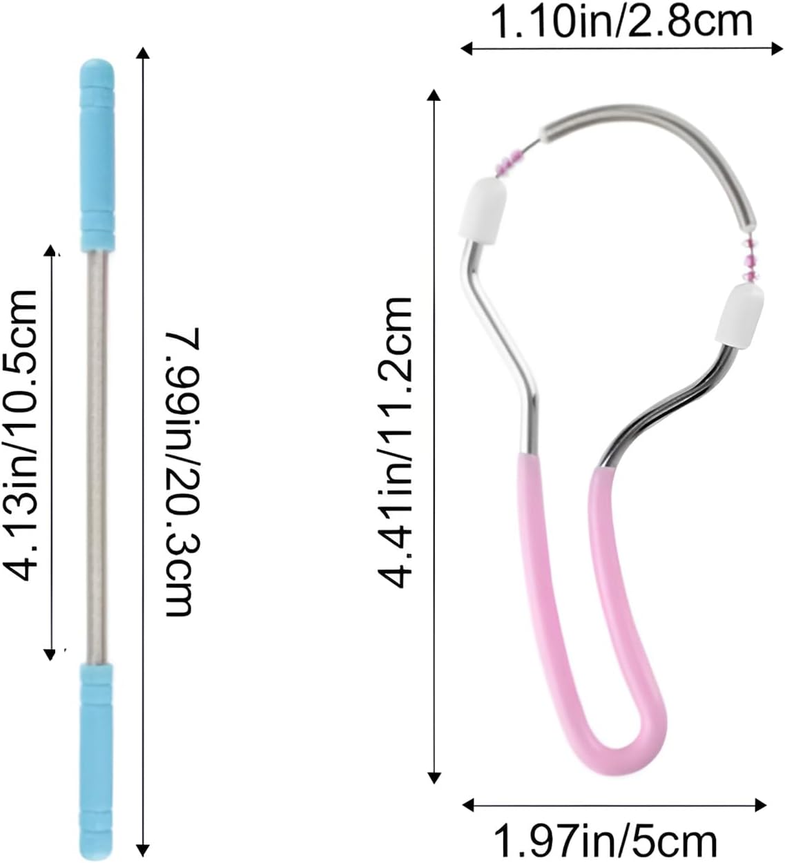 Facial Hair Remover Spring Epilator Tool Set, 4 Pieces