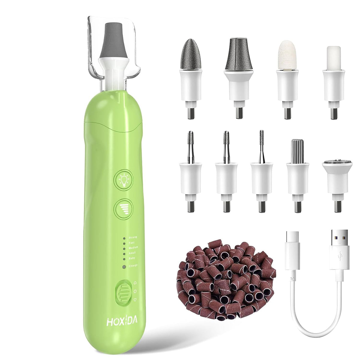 Cordless Electric Manicure Pedicure Kit, 5-Speed Nail Drill Set