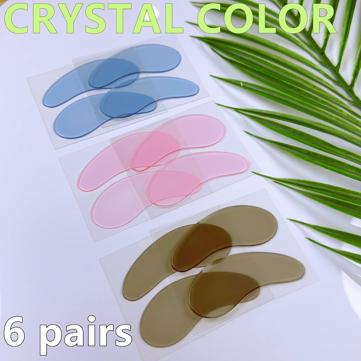 Reusable Silicone Under Eye Patches, 6 Pairs