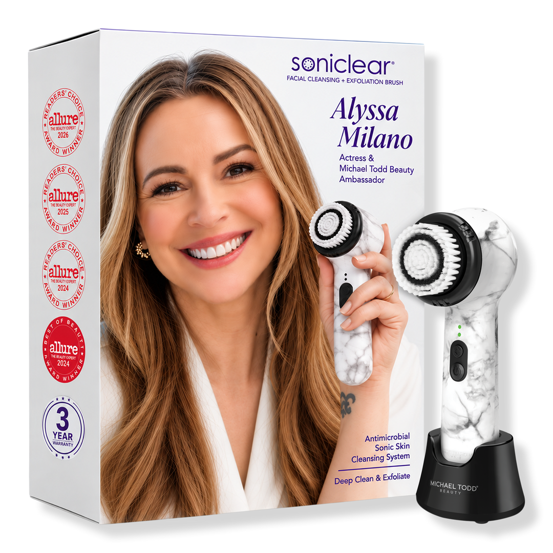 Soniclear Sonic Cleansing Brush w/Antimicrobial Bristles, Serum Infusion Head