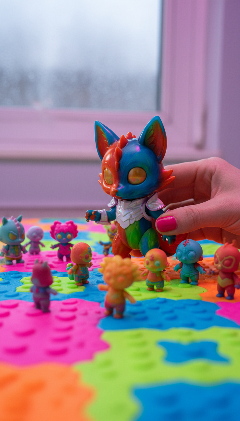 Collectible Action Figure in use
