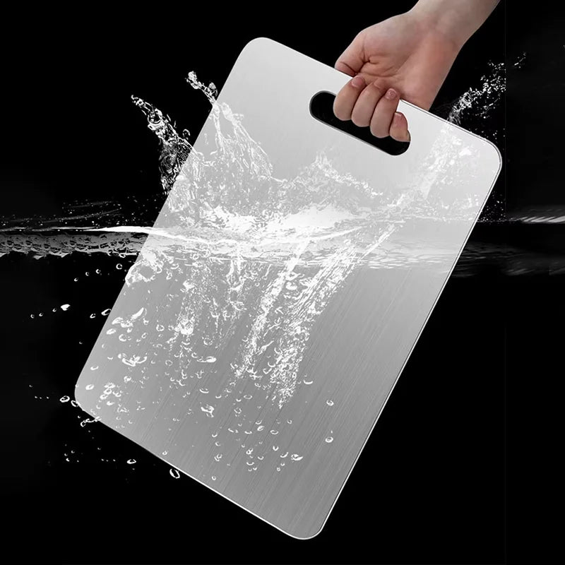 Stainless Steel Thickened Cutting Board Antibacterial Mildew-proof Kneading Dough Board Kitchen Fruit Vegetable Cutting Board