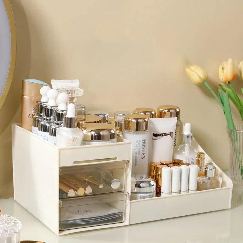 Desktop Cosmetic Organizer with Drawers