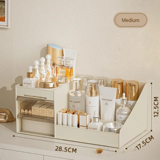 Desktop Cosmetic Organizer with Drawers