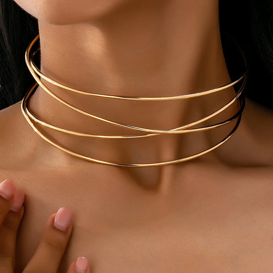 Simple Line Pendant Necklace