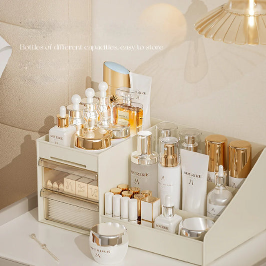 Desktop Cosmetic Organizer with Drawers
